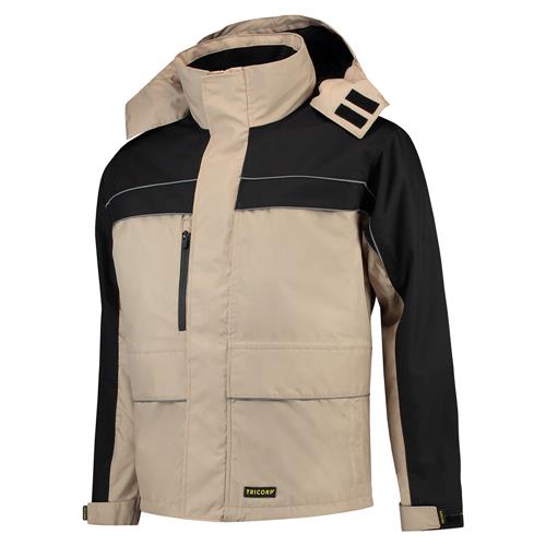 Tricorp 402003 Parka Cordura khaki-zwart - Afbeelding 2