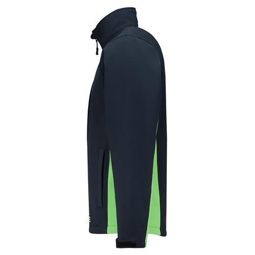 Tricorp 402002 Softshell Bicolor marineblauw/lime - Image 3