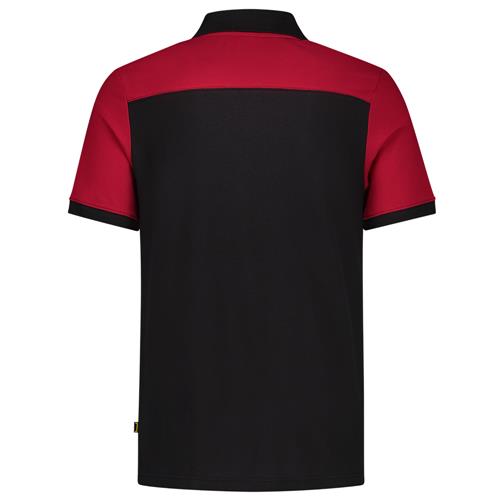 Tricorp 202006 Poloshirt Bicolor Naden zwart/rood - Afbeelding 4