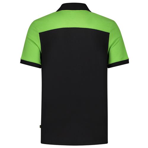 Tricorp 202006 Poloshirt Bicolor Naden zwart/lime - Afbeelding 4