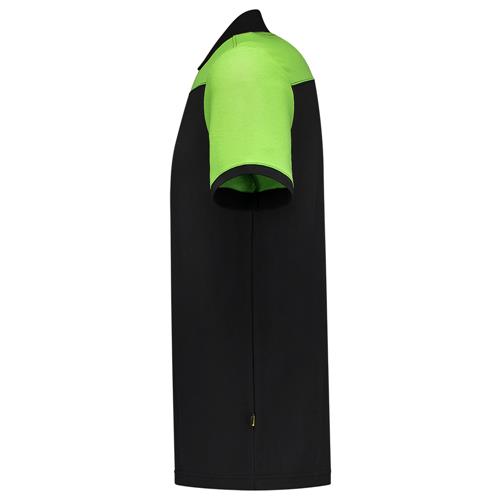 Tricorp 202006 Poloshirt Bicolor Naden zwart/lime - Afbeelding 3