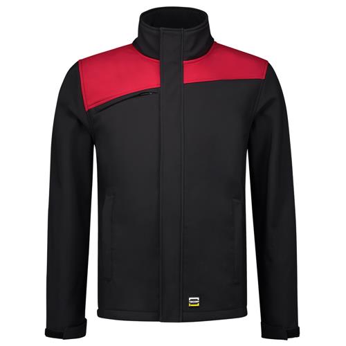 Tricorp 402021 Softshell Bicolor Naden zwart/rood