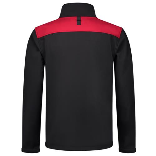 Tricorp 402021 Softshell Bicolor Naden zwart/rood - Afbeelding 4