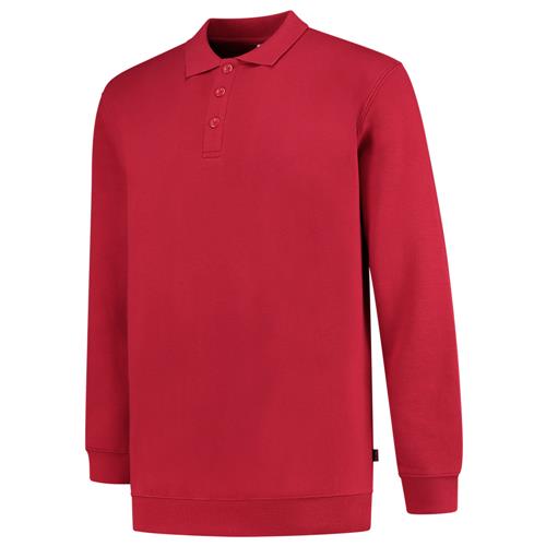 Tricorp 301016 Polosweater Boord 60°C wasbaar rood - Afbeelding 2