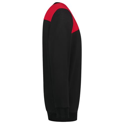 Tricorp 302013 Sweater Bicolor Naden zwart/rood - Afbeelding 4