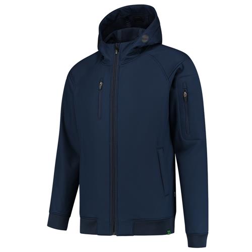 Tricorp 402704 Softshell Bomber Capuchon RE2050 ink - Afbeelding 2