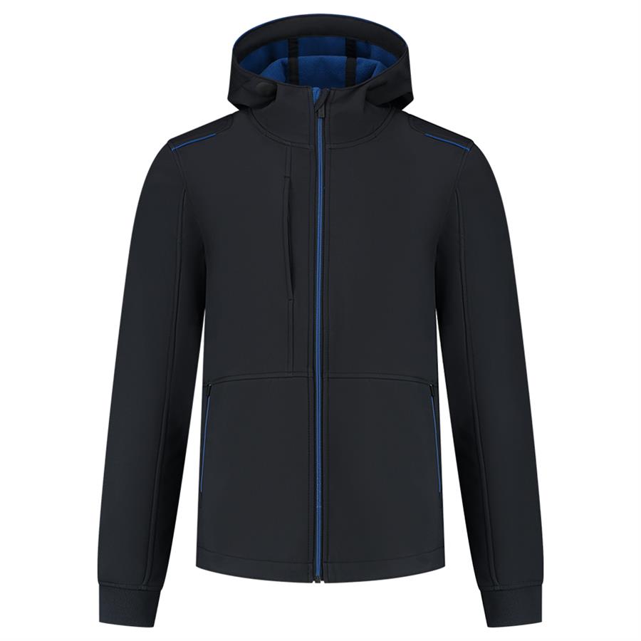 Tricorp 402705 Softshell Capuchon Accent marineblauw/korenblauw - Afbeelding 2
