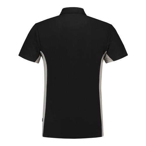 Tricorp 202002 Poloshirt Bicolor Borstzak zwart/grijs - Afbeelding 4
