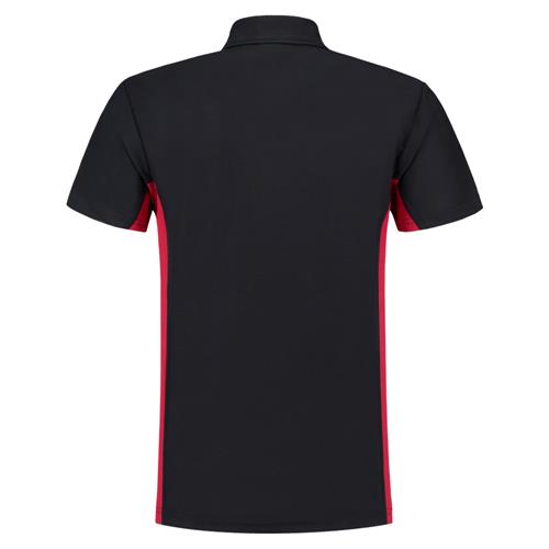 Tricorp 202002 Poloshirt Bicolor Borstzak marineblauw/rood - Afbeelding 4
