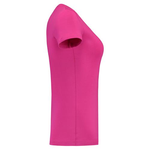 Tricorp 101008 T-Shirt V Hals Fitted Dames fuchsia - Afbeelding 5