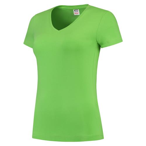 Tricorp 101008 T-Shirt V Hals Fitted Dames lime - Image 2