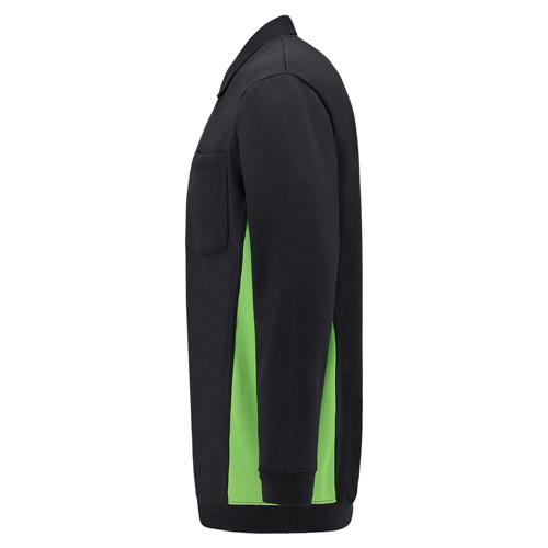 Tricorp 302001 Polosweater Bicolor Borstzak marineblauw/lime - Afbeelding 3
