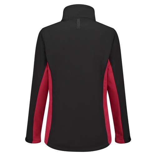 Tricorp 402008 Softshell Bicolor Dames zwart/rood - Afbeelding 4