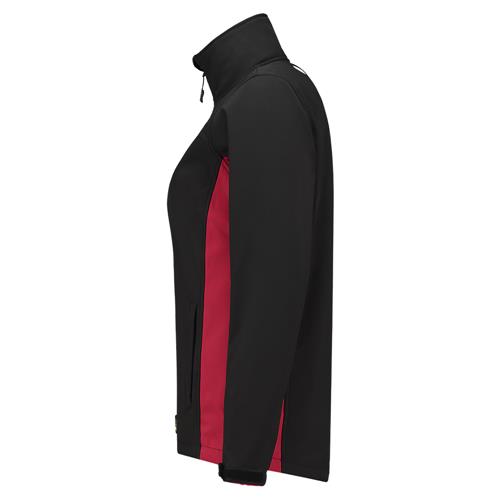 Tricorp 402008 Softshell Bicolor Dames zwart/rood - Afbeelding 3