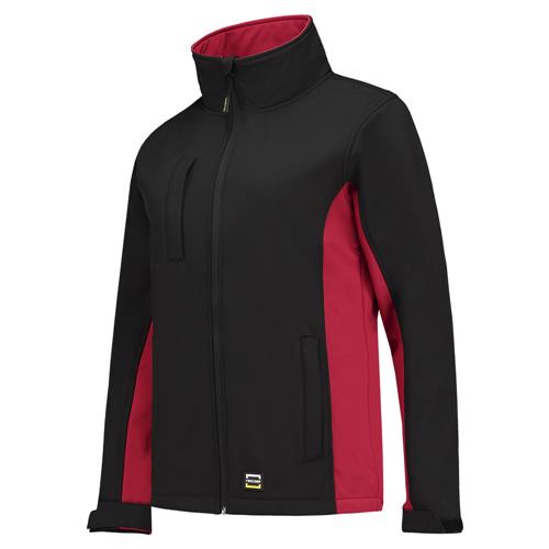 Tricorp 402008 Softshell Bicolor Dames zwart/rood - Afbeelding 2