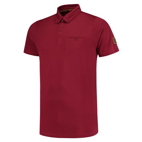 Tricorp 204001 Poloshirt Premium Button Down bordeaux - Afbeelding 2