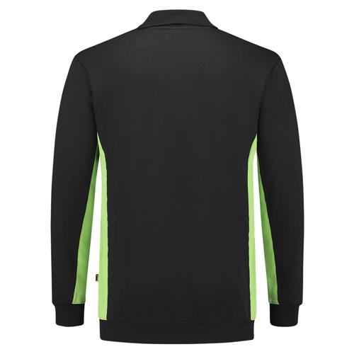Tricorp 302003 Polosweater Bicolor zwart/lime - Afbeelding 4