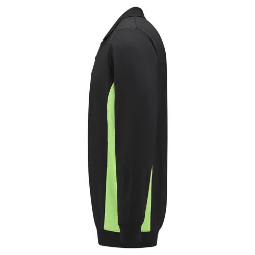 Tricorp 302003 Polosweater Bicolor zwart/lime - Afbeelding 3