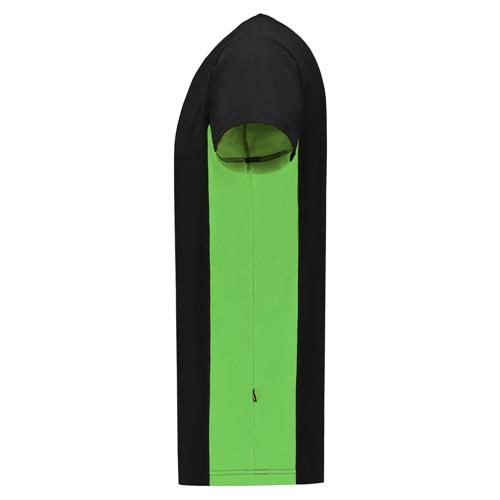 Tricorp 102004 T-Shirt Bicolor zwart/lime - Afbeelding 3