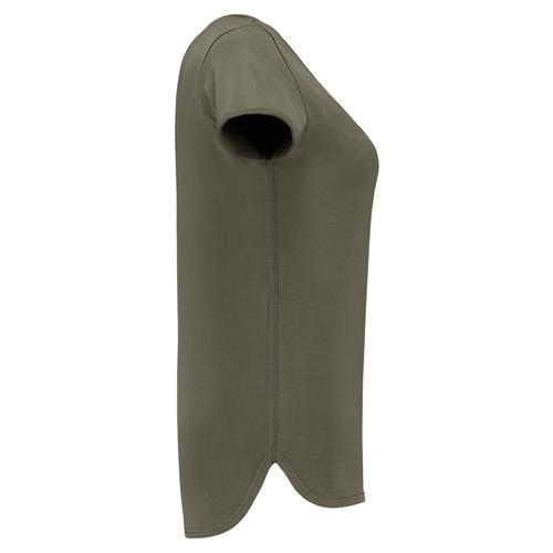 Tricorp 104006 T-Shirt Premium V Hals Dames army - Image 5