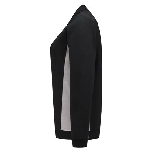 Tricorp 302002 Polosweater Bicolor Dames zwart/grijs - Afbeelding 3