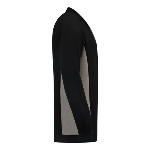 Tricorp 302001 Polosweater Bicolor Borstzak zwart/grijs - Afbeelding 5
