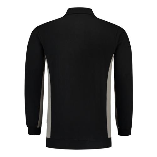 Tricorp 302001 Polosweater Bicolor Borstzak zwart/grijs - Afbeelding 4