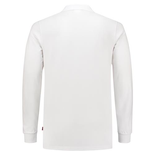 Tricorp 201017 Poloshirt Fitted 210g Lange Mouw wit - Afbeelding 4