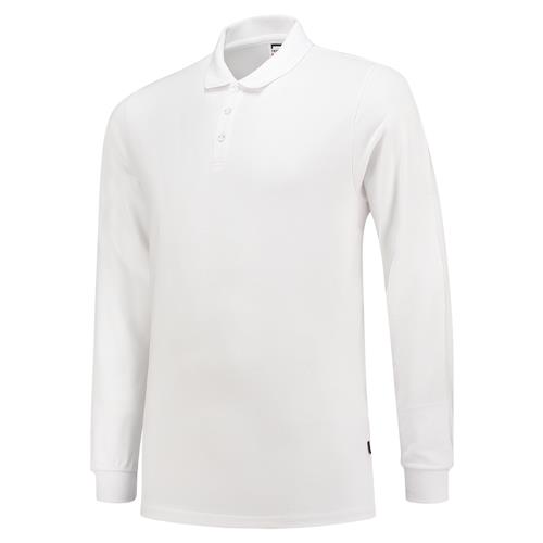 Tricorp 201017 Poloshirt Fitted 210g Lange Mouw wit - Afbeelding 2
