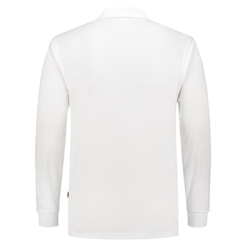 Tricorp 202005 Poloshirt UV Block Cooldry Lange Mouw wit - Afbeelding 4