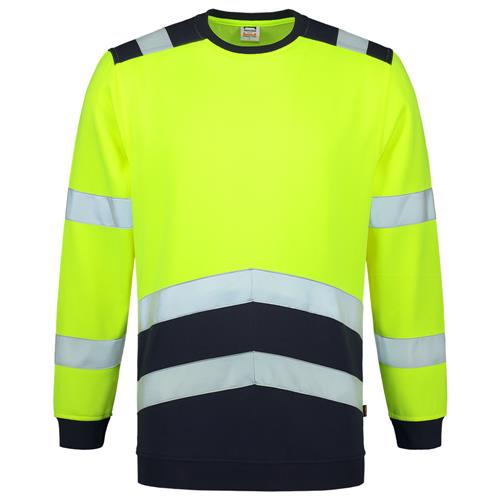Tricorp 303004 Sweater High Vis Bicolor fluorgeel/ink