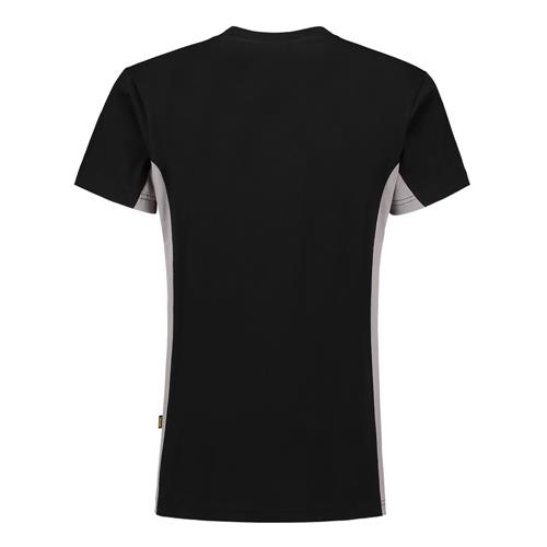 Tricorp 102004 T-Shirt Bicolor zwart/grijs - Afbeelding 4